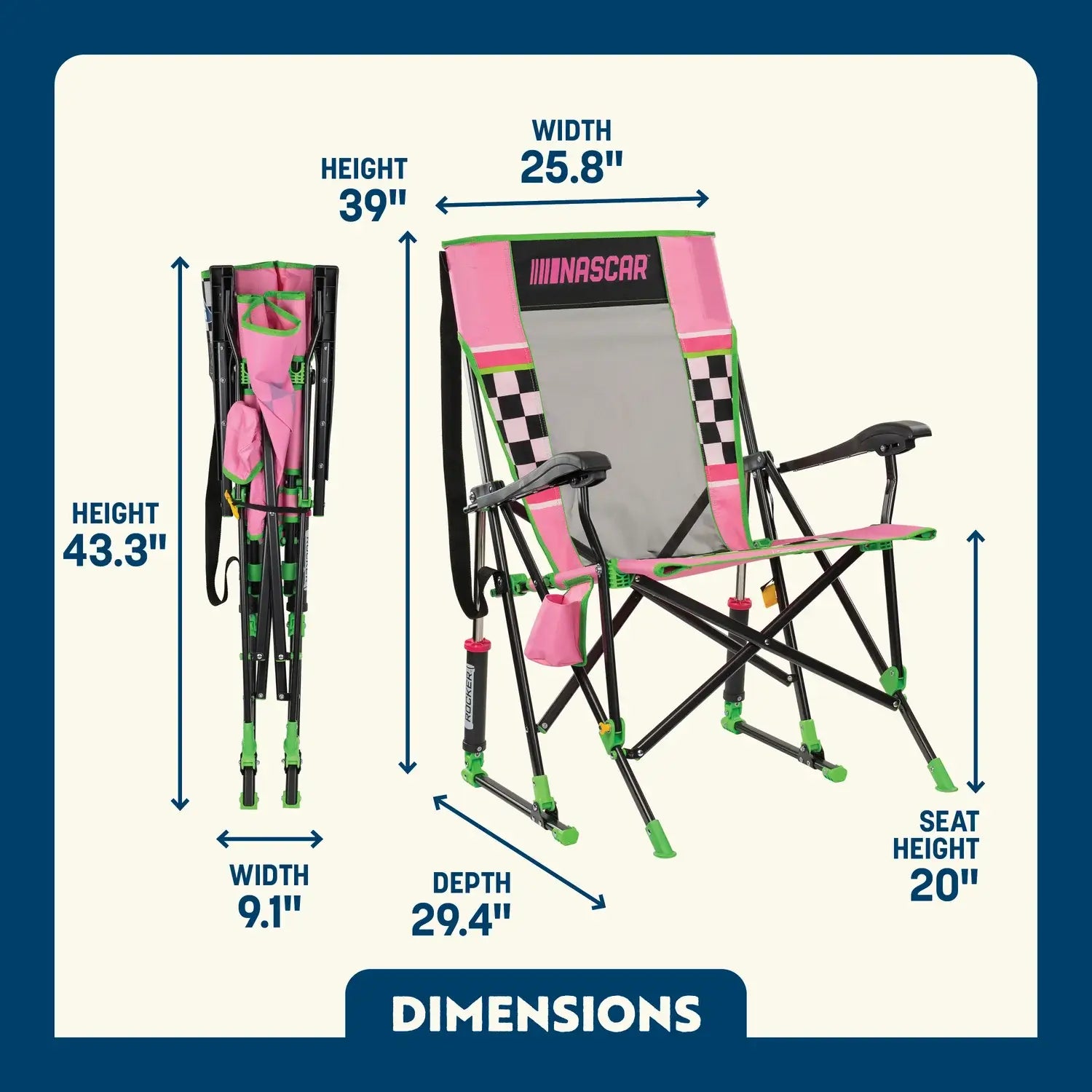 RoadTrip Rocker™ - NASCAR For Her - Choice 560
