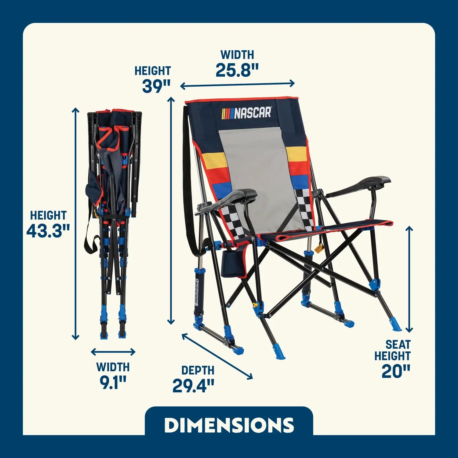 RoadTrip Rocker™ - NASCAR For Him - Choice 453