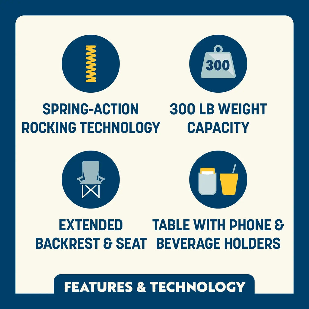 Stowaway Rocker™ with Side Table - Choice 253